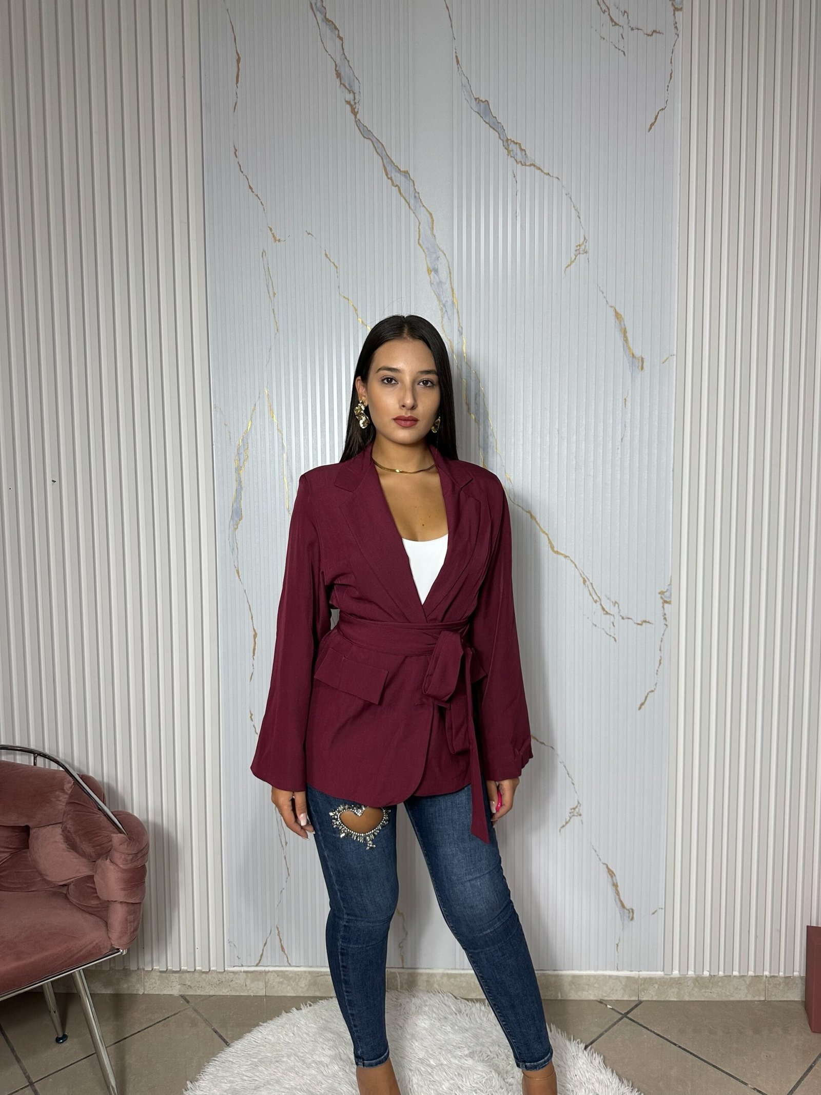 Blazer Bordeaux