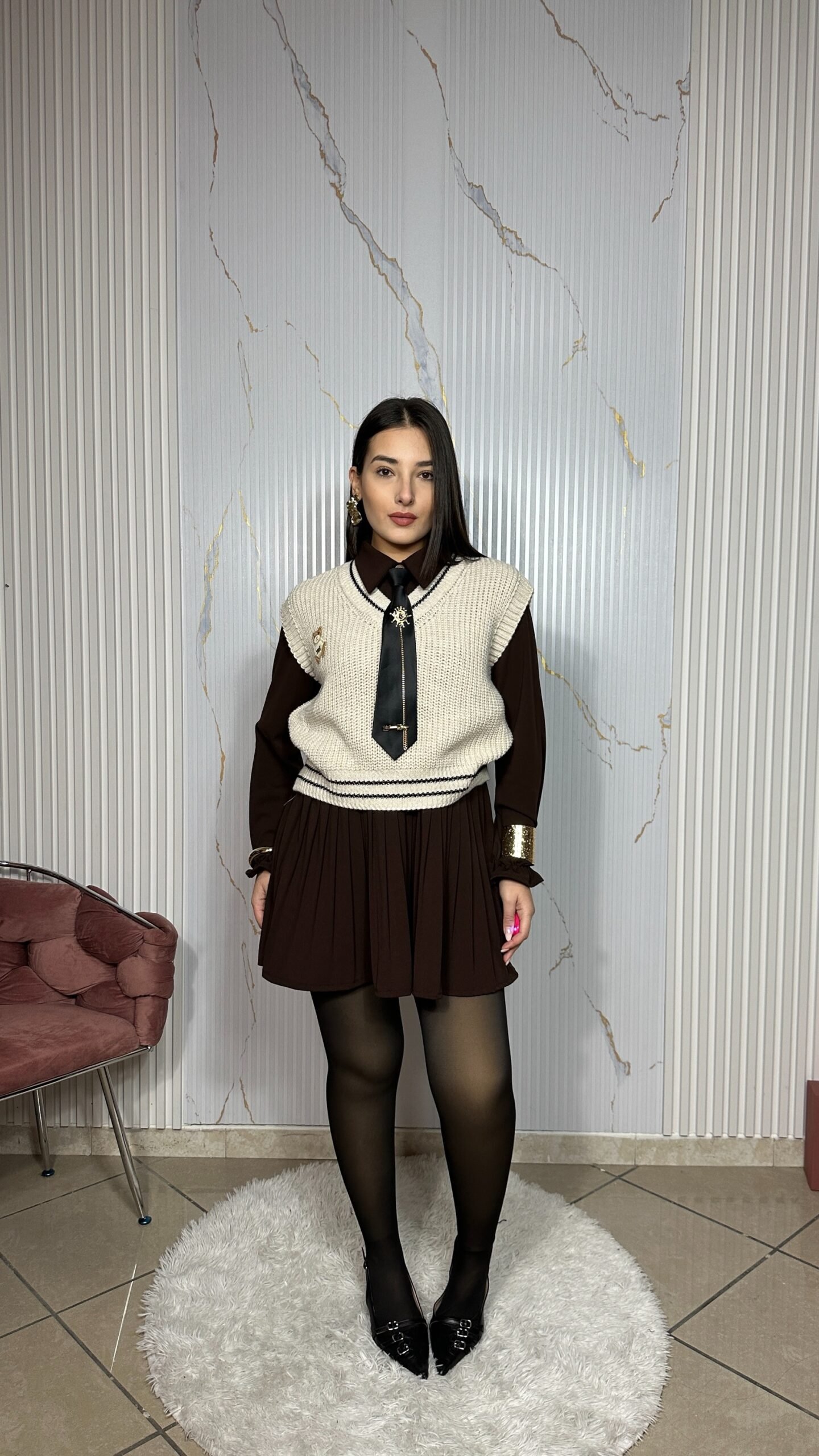 Abito Camicia+Gilet+Cravatta