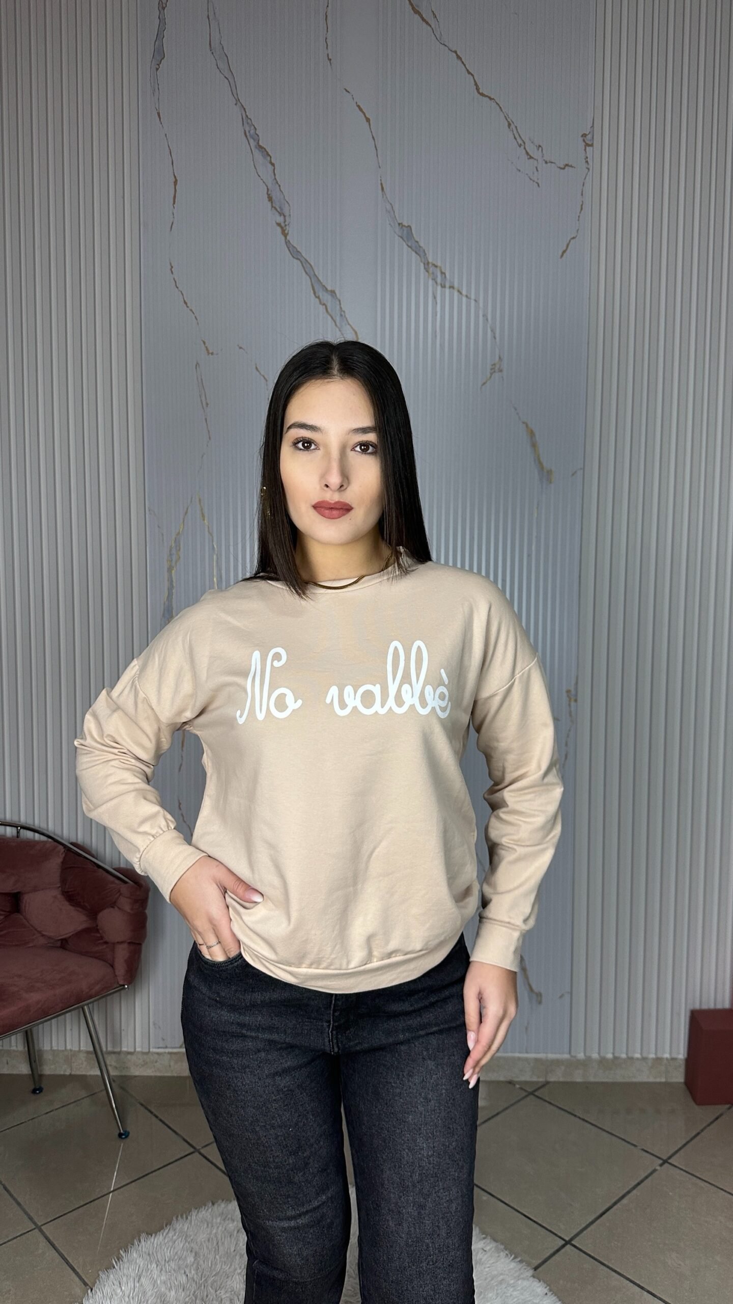 Felpa “NO VABBè”