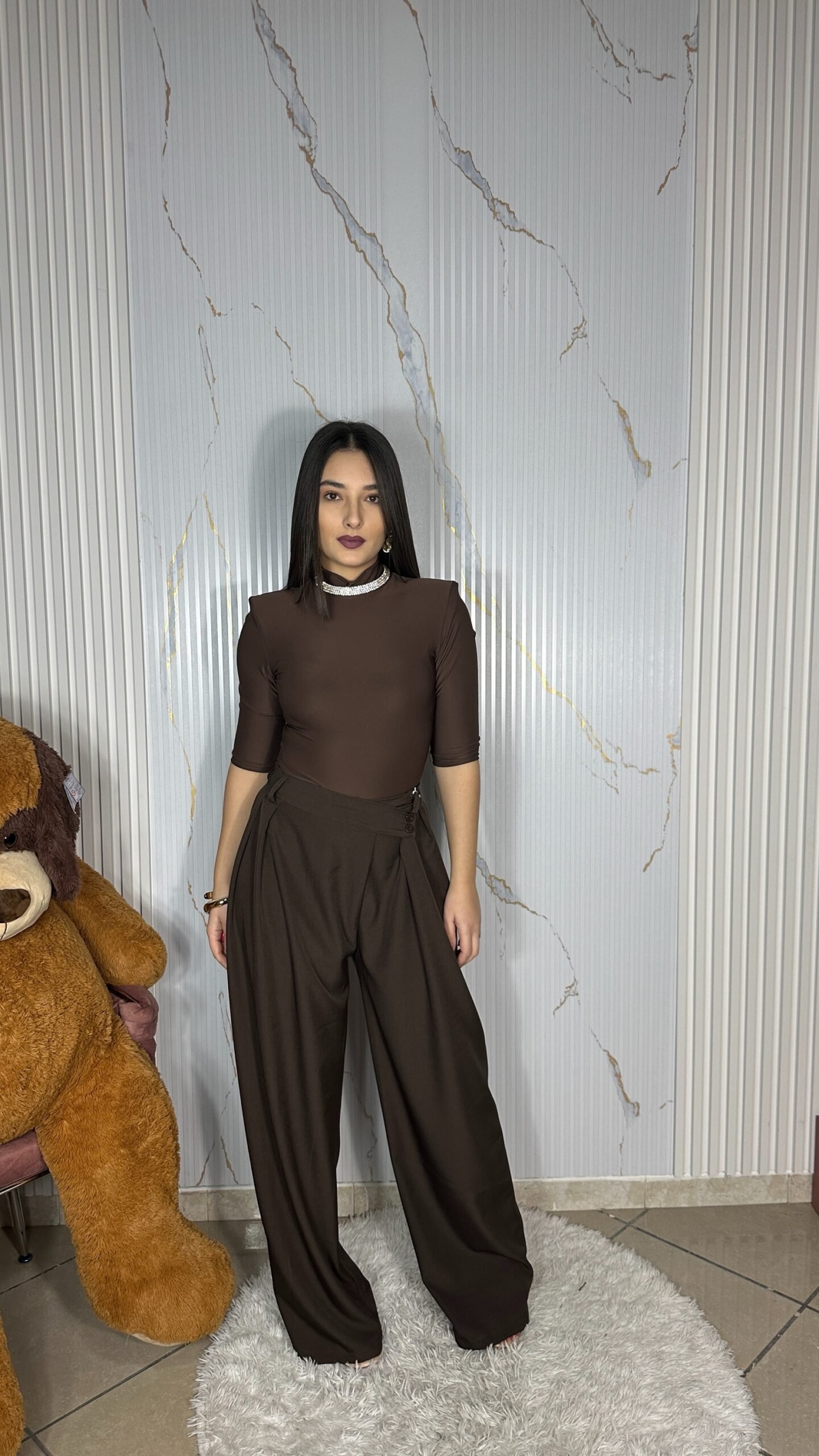 Pantalone Chiusura Asimmetrica